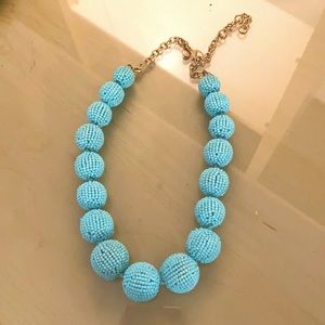 J. Crew Turquoise Blue Beaded Necklace